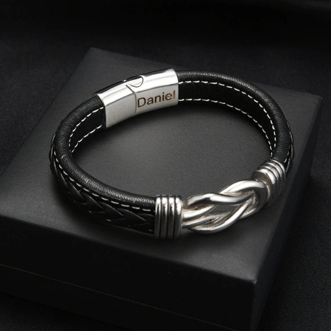 "To My Son" Engraved Bracelet