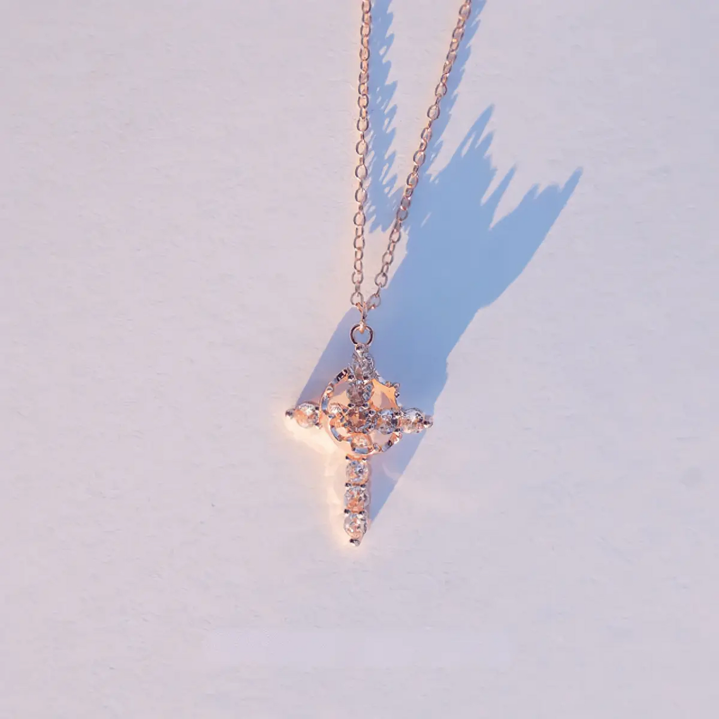 Crown Cross Faith Necklace